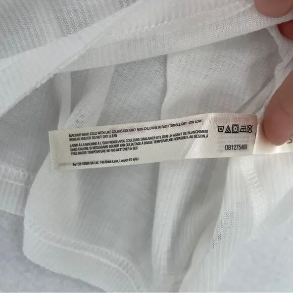 -FP Movement by Free People Very Varsity Women's Ribbed Sheer Tank Top NWT XS - Picture 9 of 15